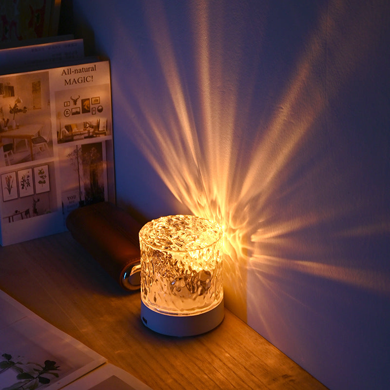 Lampe cristal effet vagues (16 couleurs)
