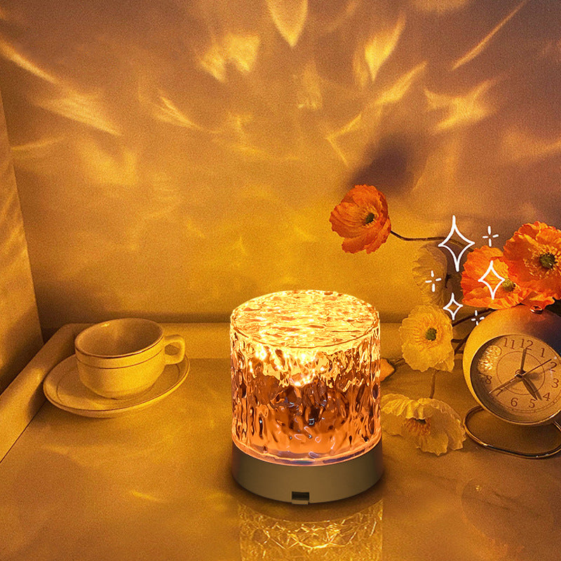 Lampe cristal effet vagues (16 couleurs)